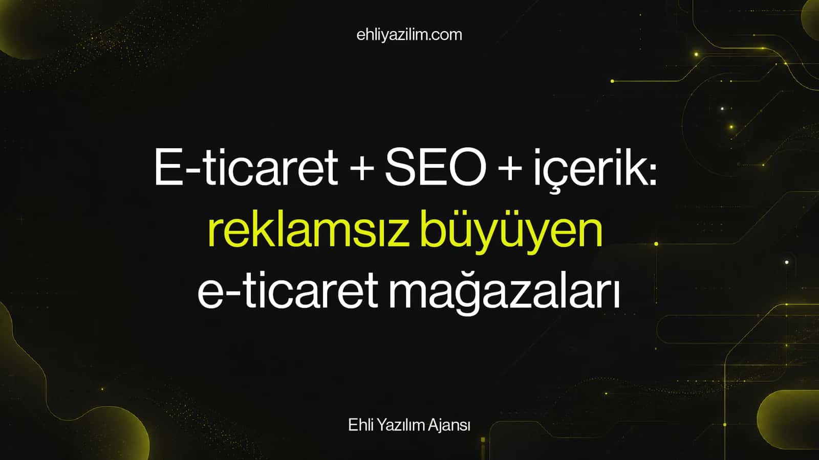 E-ticaret + SEO + AI içerik: reklamsız büyüyen mağaza